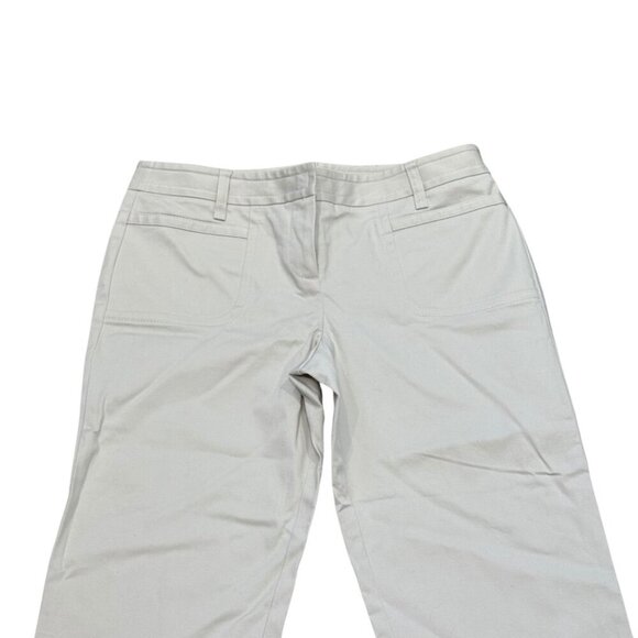 Ann Taylor Loft Marisa Cropped Pants Size 4 Beige Cotton Blend New Neutral - Picture 6 of 7